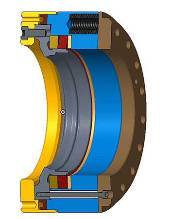 New clamping clutch for the highly-precise fixing of the driven positioning axes of rotary/tilt tables New clamping clutch