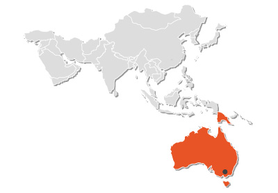 RINGSPANN Australia on world map